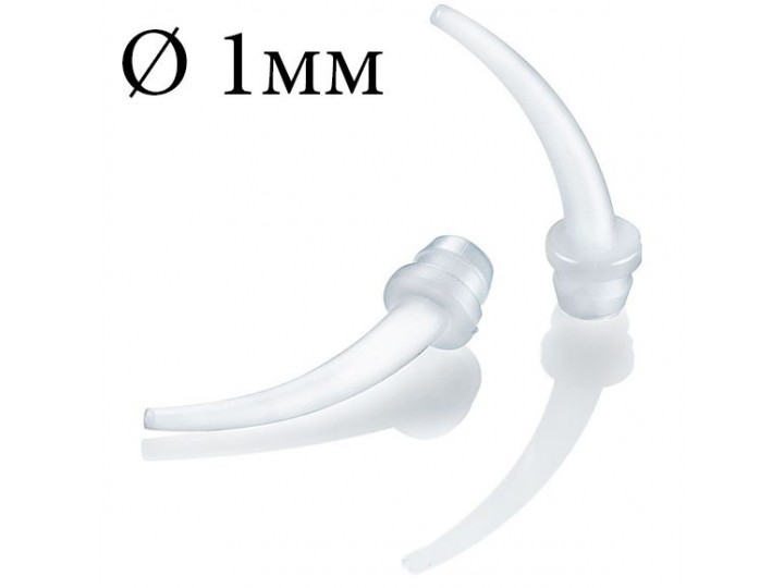 Насадки канюли интраоральные, белые, D=1 мм, 100 шт для Panacil X-light/Light, Kettenbach