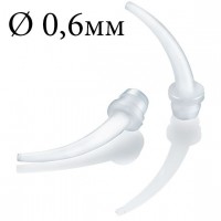 Насадки канюли интраоральные, прозрачные, D=0,6 мм, 100 шт для Panacil X-light/Light, Kettenbach