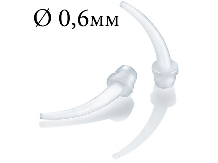 Насадки канюли интраоральные, прозрачные, D=0,6 мм, 100 шт для Panacil X-light/Light, Kettenbach