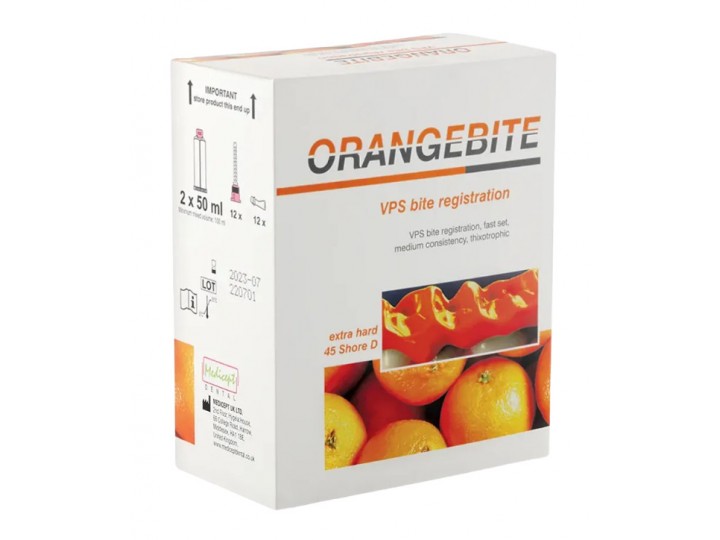OrangeBite - A-силикон для регистрации прикуса (2 картриджа по 50 мл)