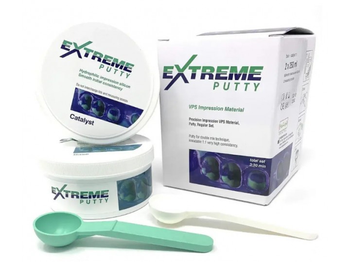 Extreme Putty - А-силикон оттискный, база (250 мл + 250 мл)