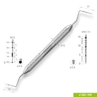 Двухсторонний пародонтологический мерный зонд 1301-93F
