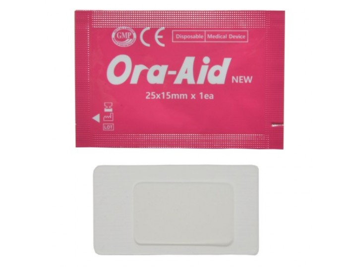 Заживляющий пластырь для слизистой рта Ора-Аид - Ora-Aid 25х15мм (2 шт.)