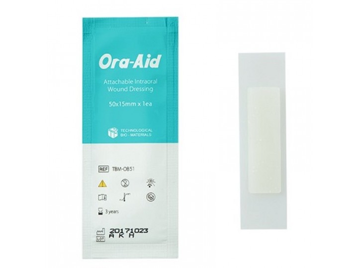 Заживляющий пластырь для слизистой рта Ора-Аид - Ora-Aid 50х15мм (2 шт.)