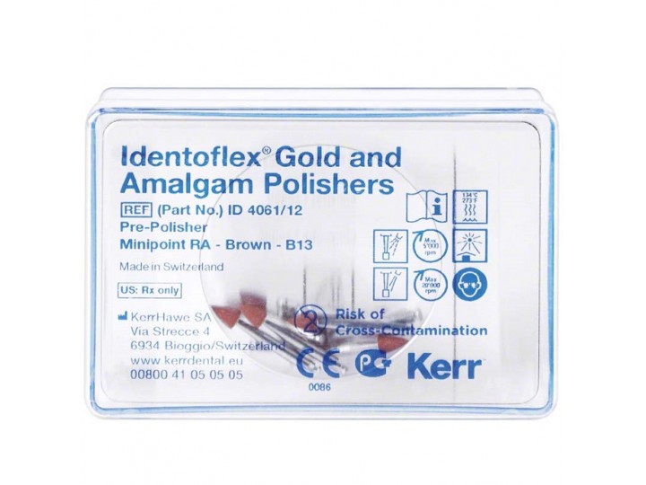 Полиры Identoflex Gold/Amalgam Острый кончик 4061/12