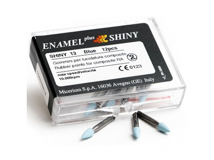 Shiny13 полировочные резинки голубые