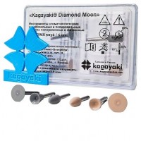 Резинки Kagayaki Diamond Moon-силикон с алмазной крошкой, для композитов ассорти 6 шт