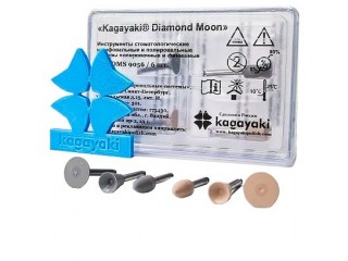 Резинки Kagayaki Diamond Moon-силикон с алмазной крошкой, для композитов ассорти 6 шт