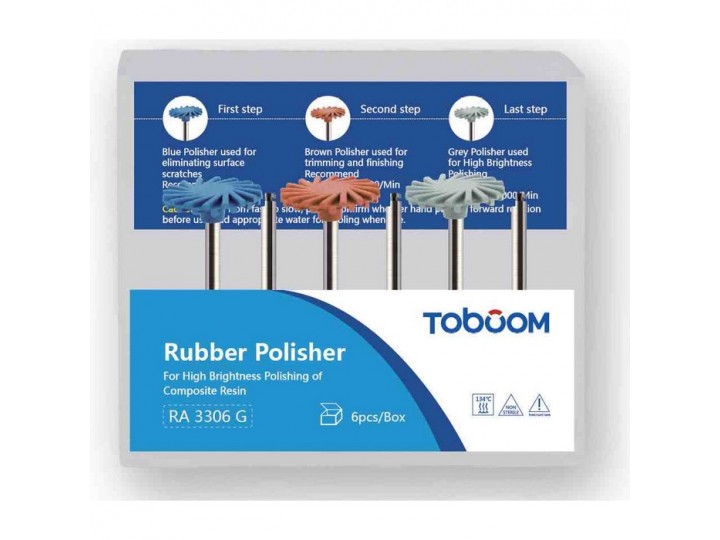 Набор для полировки композита RA3306G, Toboom (6шт)