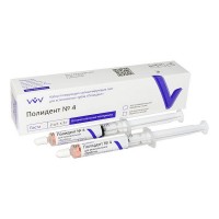 Полидент №4 паста розовая (2шприца х 3г)