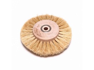 Щётка для шлифмотора 4A80HWC натуральная, белая, жёсткая (d=80мм)