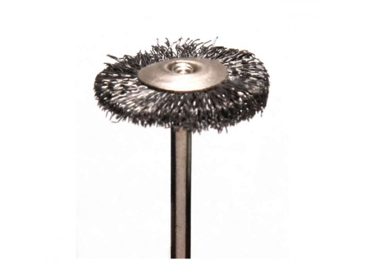 Щётка MSHD68C на дискодержателе, металлическая, серебристая (d=18мм)