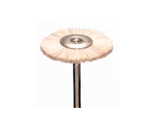 Щётка MSHS78W на дискодержателе, натуральная, белая, экстра мягкая (d=22мм)