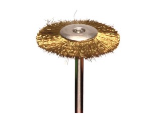 Щётка MSHC78C на дискодержателе, металлическая, золотистая, (d=22мм)