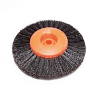 Щётка для шлифмотора 4V80HBC Yellow натуральная, черная, жёсткая (d=80мм)