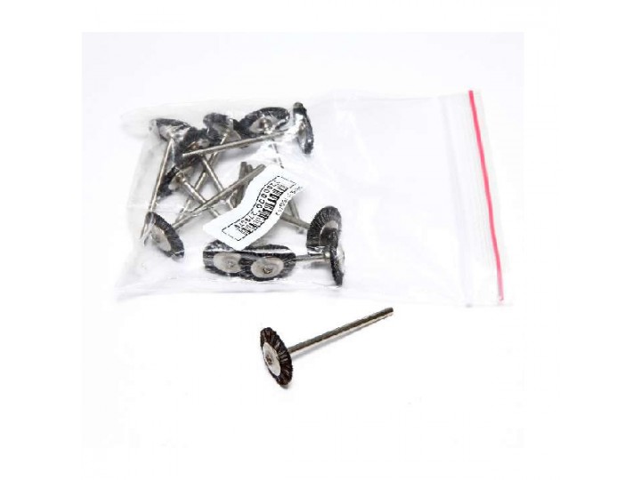 Щётка MSHS1116G на дискодержателе, серая, мягкая, (d=15мм)