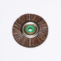 Щётка для шлифмотора SHM158G натуральная, коричневая, средняя (d=50мм)