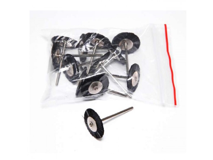 Щётка MSHP78B на дискодержателе, черная, нейлоновая, (d=22мм)