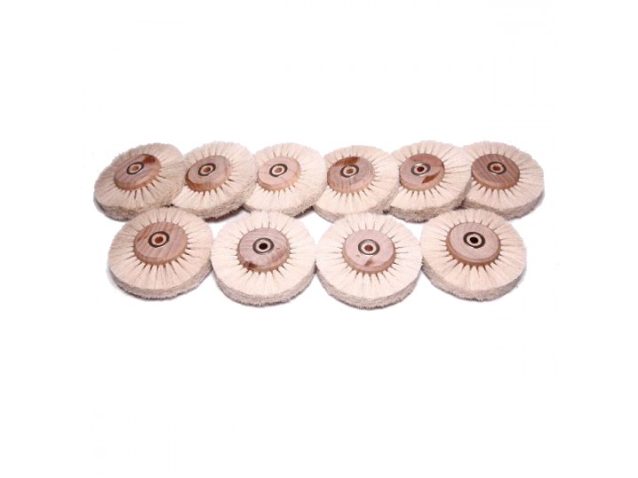 Щётка для шлифмотора 4A80HWC натуральная, белая, мягкая (d=80мм)