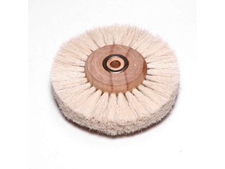Щётка для шлифмотора 4A80HWC натуральная, белая, мягкая (d=80мм)