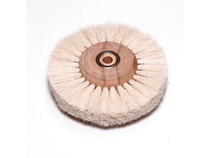 Щётка для шлифмотора 4A80HWC натуральная, белая, мягкая (d=80мм)