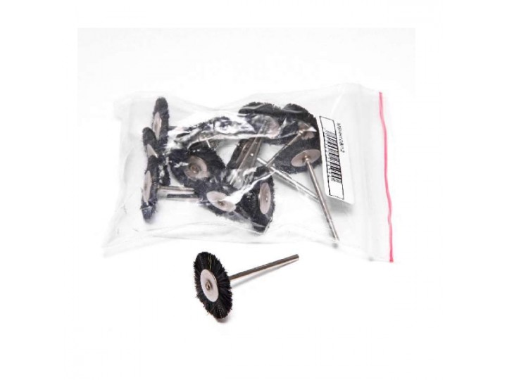 Щётка MSHH10B на дискодержателе, черная, жесткая, (d=20мм)