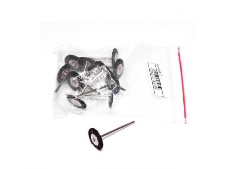 Щётка MSHH68B на дискодержателе, черная, жесткая, (d=18мм)