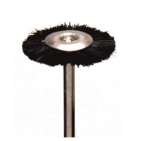 Щётка MSHH68B на дискодержателе, черная, жесткая, (d=18мм)