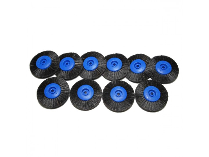 Щётка для шлифмотора 4V80HBC Blue натуральная, черная, жёсткая (d=80мм)
