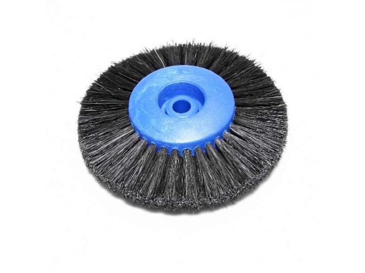 Щётка для шлифмотора 4V80HBC Blue натуральная, черная, жёсткая (d=80мм)