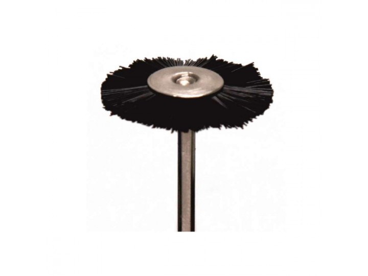 Щётка MSHP10B на дискодержателе, черная, нейлоновая, (d=25мм)