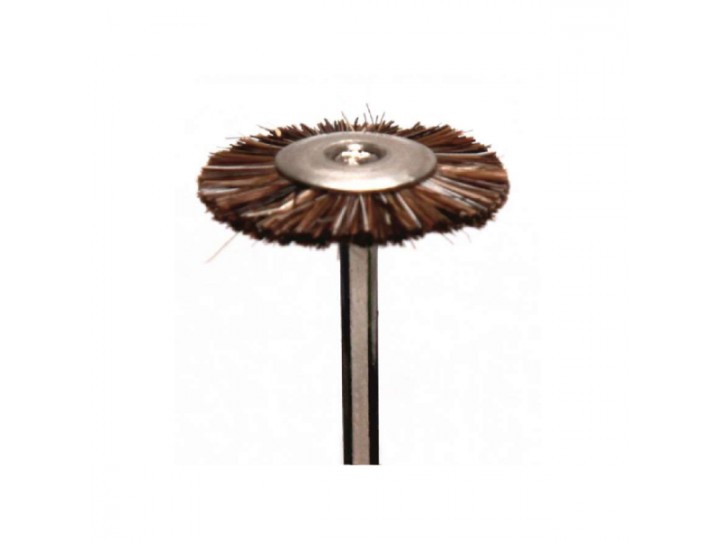 Щётка MSHM68G на дискодержателе, коричневая, средней жесткости (d=18мм)