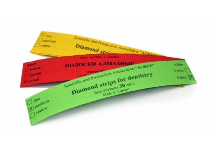 Штрипсы алмазные мелкозернистые металлические Агри