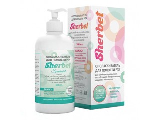 Sherbet концентрат ополаскивателя для полости рта, вкус мяты, 300 мл