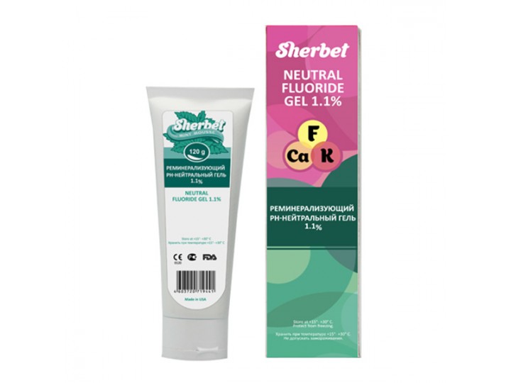 Реминерализующий рН-нейтральный гель Sherbet Neutral Fluoride Gel 1,1%