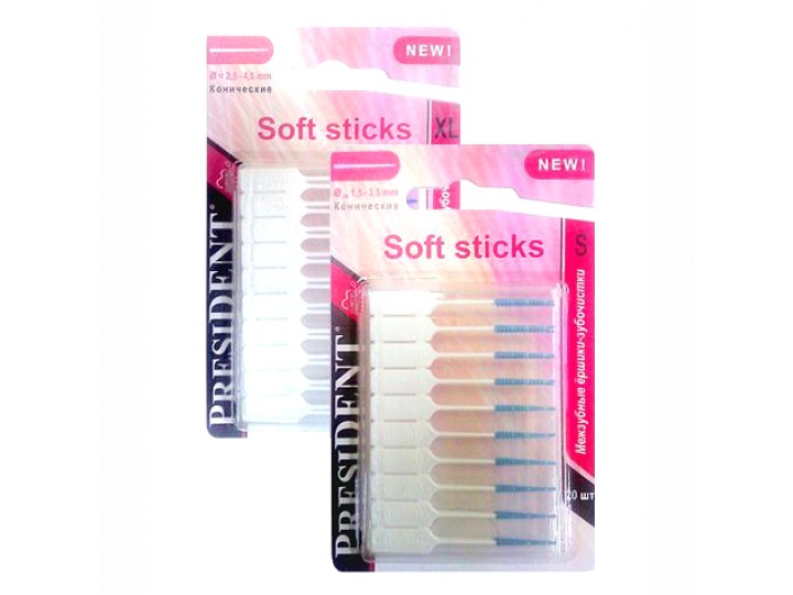 PRESIDENT Soft Sticks ершики-зубочистки