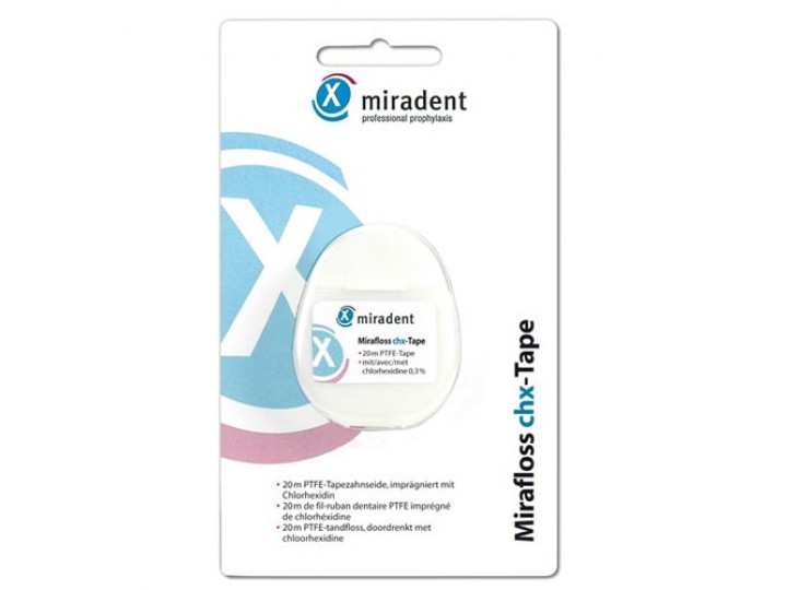 Зубная нить Mirafloss Unwaxed невощеная