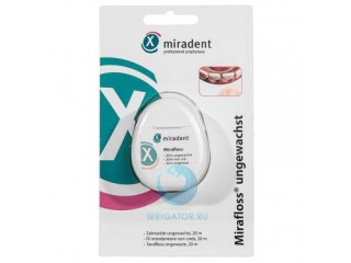 Зубная нить Mirafloss Unwaxed невощеная