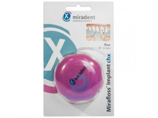 Антибактериальный «супер-флосс» Mirafloss® Implant chx