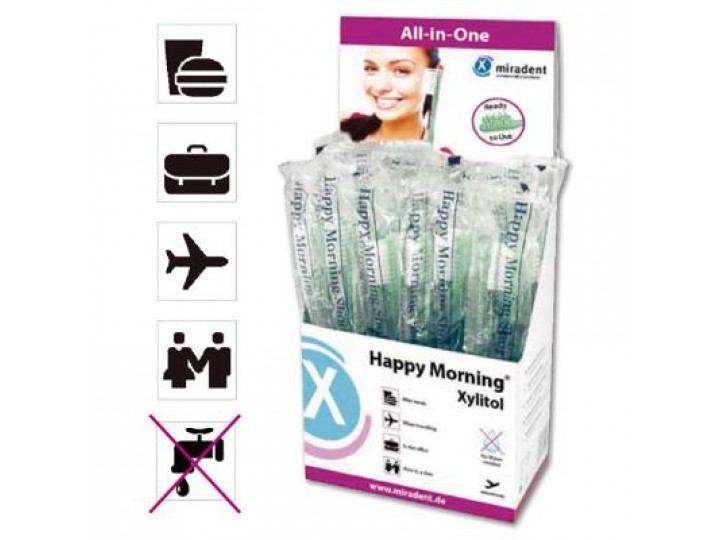Одноразовая зубная щетка Happy Morning Xylitol Одноразовая зубная щетка Happy Morning Xylitol