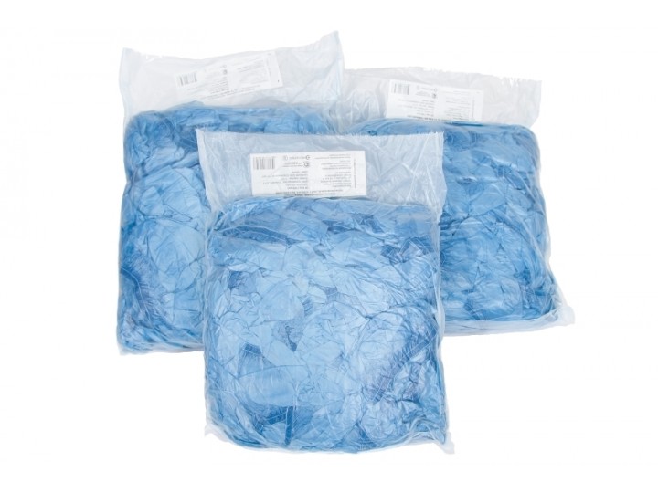 Бахилы Эконом 1,8 гр (17 мкм) с одинарной резинкой 50 пар (100 шт)