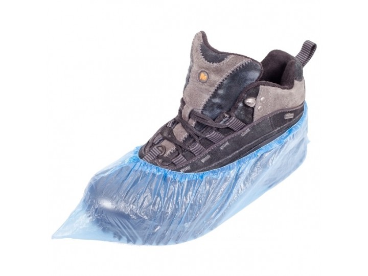 Бахилы Эконом 1,8 гр (17 мкм) с одинарной резинкой 50 пар (100 шт)