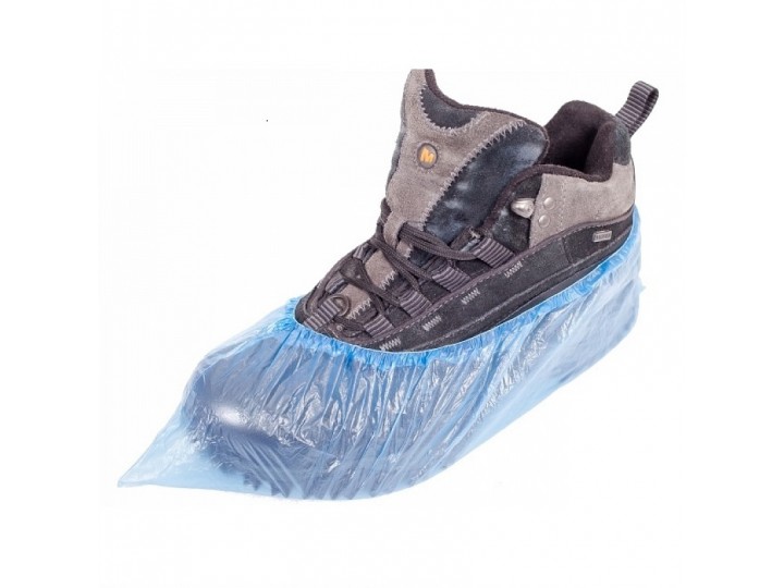 Бахилы евроблок Эконом 1,8 гр (17 мкм) с одинарной резинкой 1000 пар (2000шт)