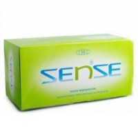 Маски Sense трехслойные голубые