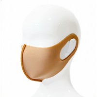 Маска защитная многоразовая, бежевая