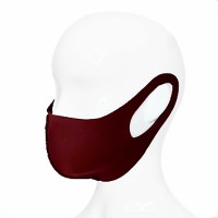 Маска защитная многоразовая, бордовая