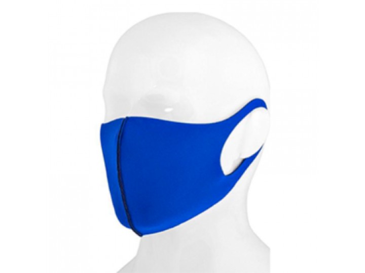 Маска защитная многоразовая, синий электрик