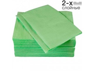 Салфетки нагрудные двухслойные стандарт 500 шт., Кристидент