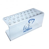 Подставка прозрачная с круглыми отверстиями Micerium 26 шт.