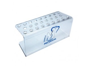 Подставка прозрачная с круглыми отверстиями Micerium 26 шт.